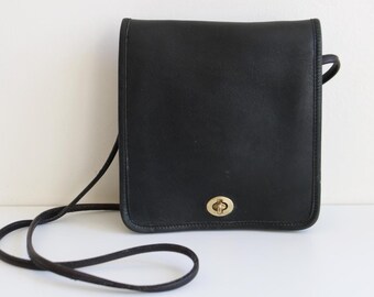 Coach Bixby Sling Backpack | Navy Blue Leather - Etsy
