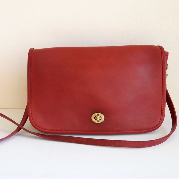 Coach Convertible Clutch Bag | Patina'd Red Leather