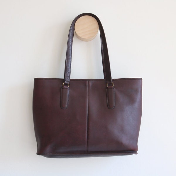 Coach Bonnie Cashin NYC Tote Bag | Burgundy Leather