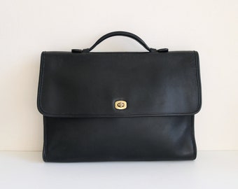 Coach Regency Briefcase Bag | Black Leather