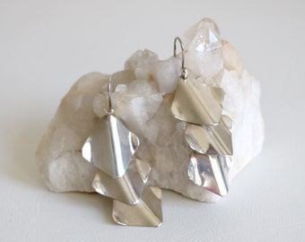 Taxco Modernist Dangle Earrings | Sterling Silver