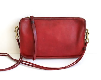 Coach Convertible Clutch Bag | Red Leather