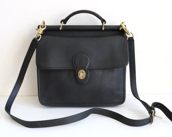 Coach Willis Bag | Black Leather