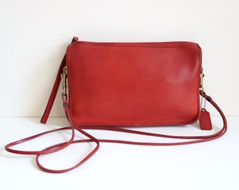 Coach Convertible Clutch Bag | Red Leather