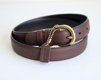 Coach Brown Leather Belt | size Large