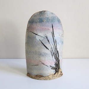 Studio Pottery Sea Grass Sunset Vase