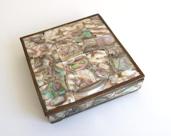 Mexico Brass Abalone Box
