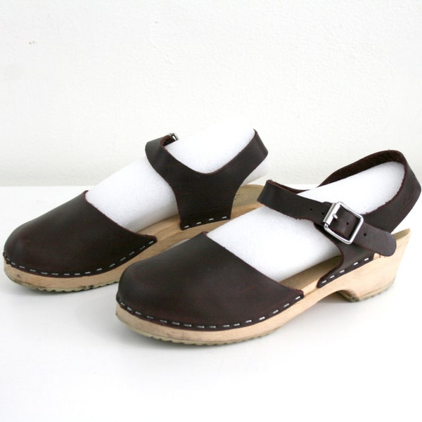 RESERVED Lotta's Mary Jane Clogs