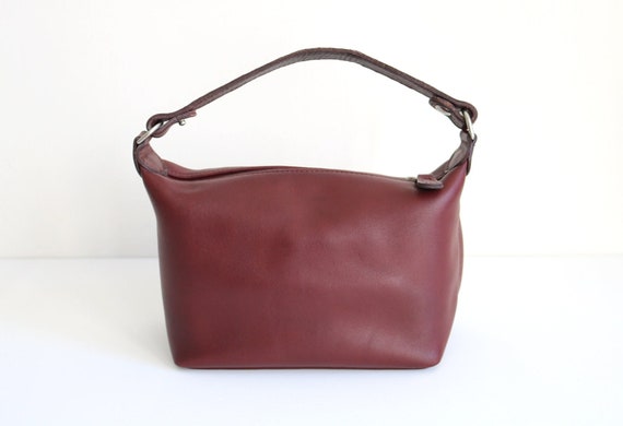 burgundy leather bag - Gem