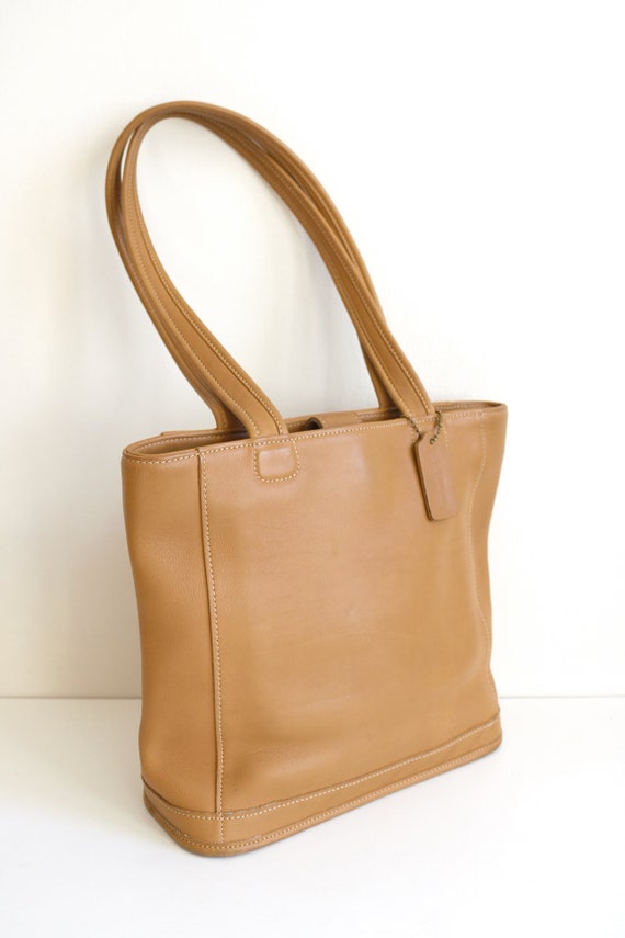 Coach Tote Shoulder Bag | Tan Leather - image 3