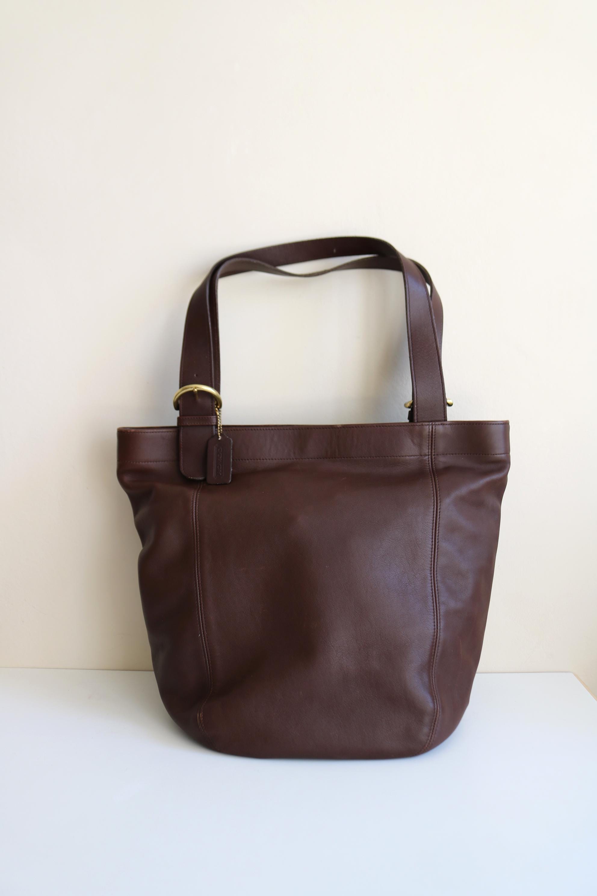 Coach Soho Duffle XL Bag | Brown Leather - Etsy