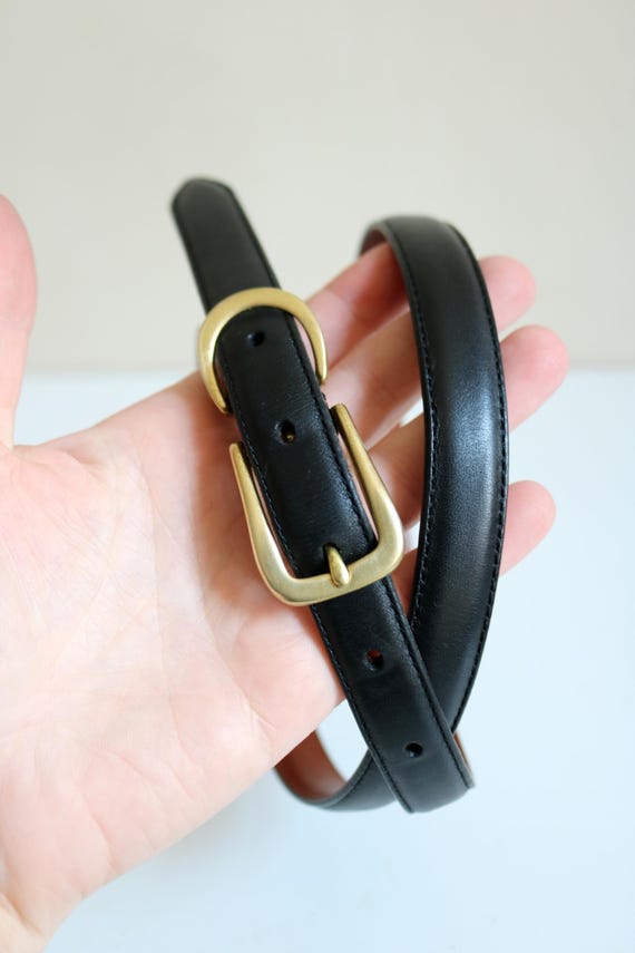 Coach Black Leather Belt | large View 3