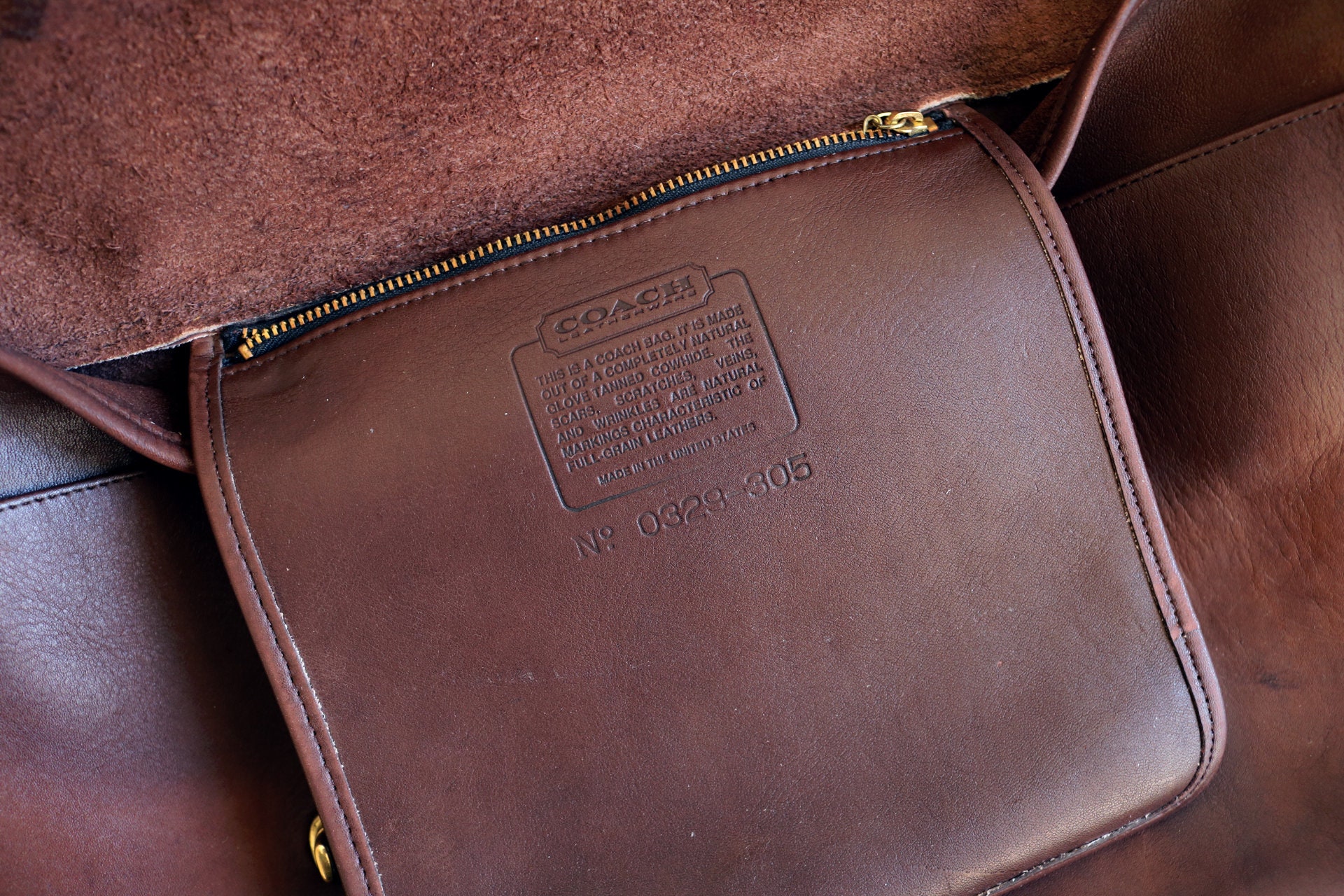 Coach Carrier Messenger Bag | Patina'd Brown Leather - Etsy Canada