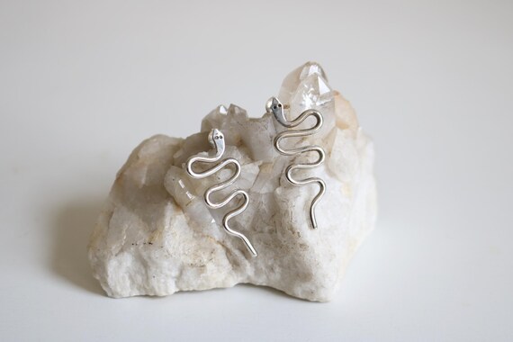 Mexico Snake Earrings | Sterling Silver