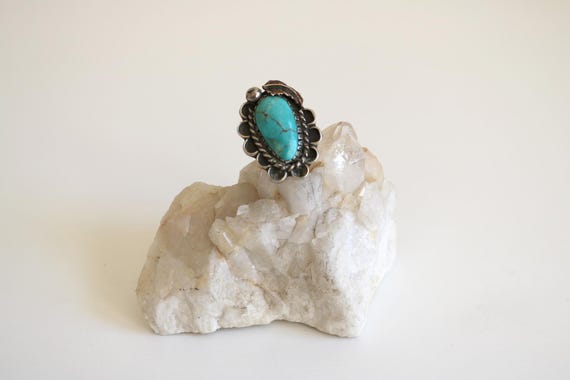 Native American Turquoise Ring 9 - image 2