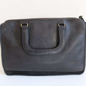 Coach Briefcase Bag Bonnie Cashin NYC Patina'd Black Leather image 5