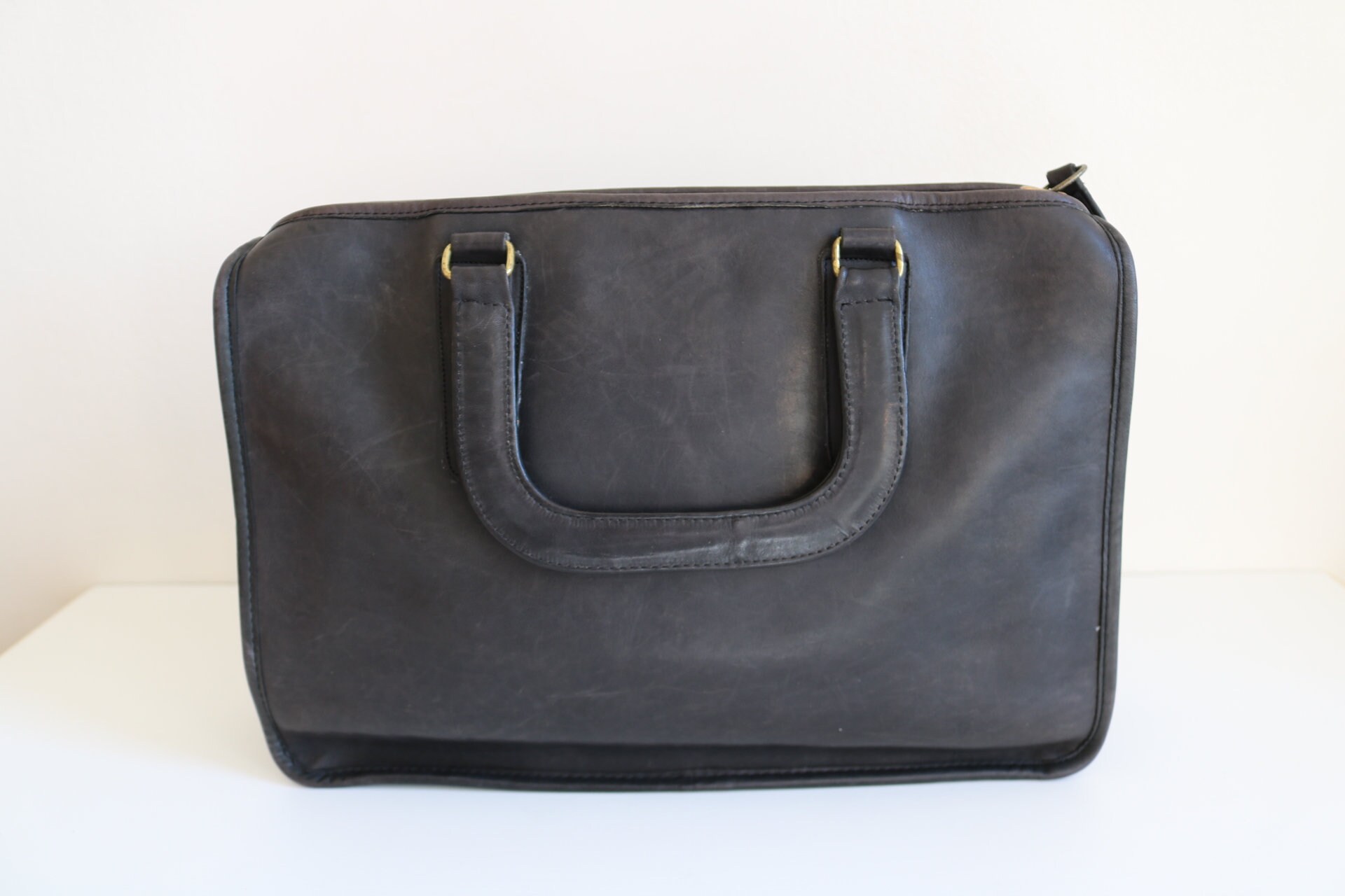 Coach Briefcase Bag | Bonnie Cashin NYC | Patina'd Black Leather