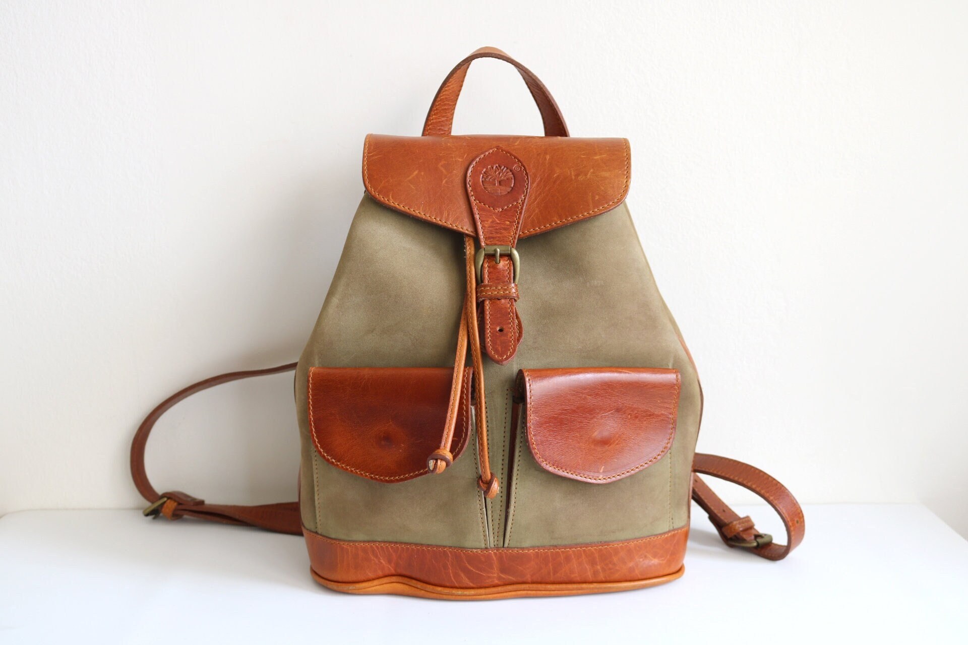 Timerland Vintage Suede Backpack - Etsy