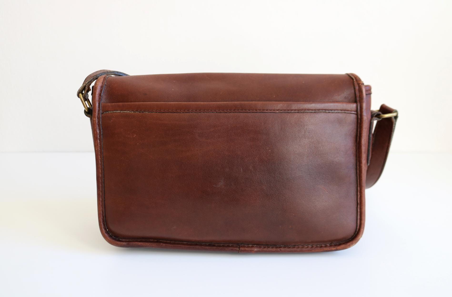 Coach Compartment Shoulder Bag | Burgundy Brown Leather - Etsy