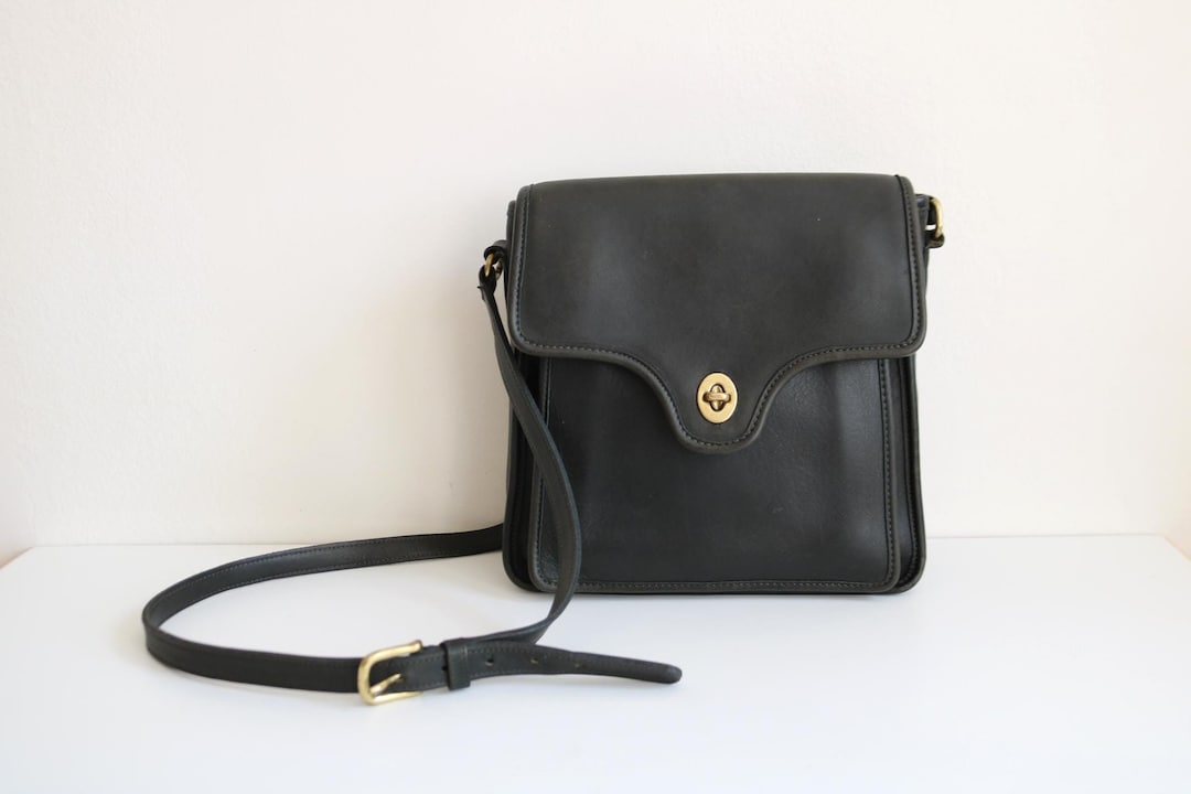 Coach Shelton Bag | Faded Black Leather - Etsy