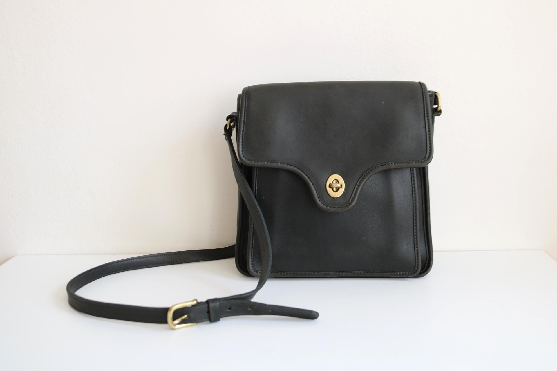 Coach Shelton Bag | Faded Black Leather - Etsy
