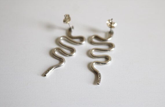 Mexico Snake Earrings | Sterling Silver View 4