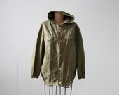Olive Cargo Hooded Jacket