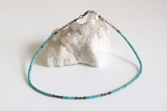 Native American Turquoise Beaded Necklace - image 5