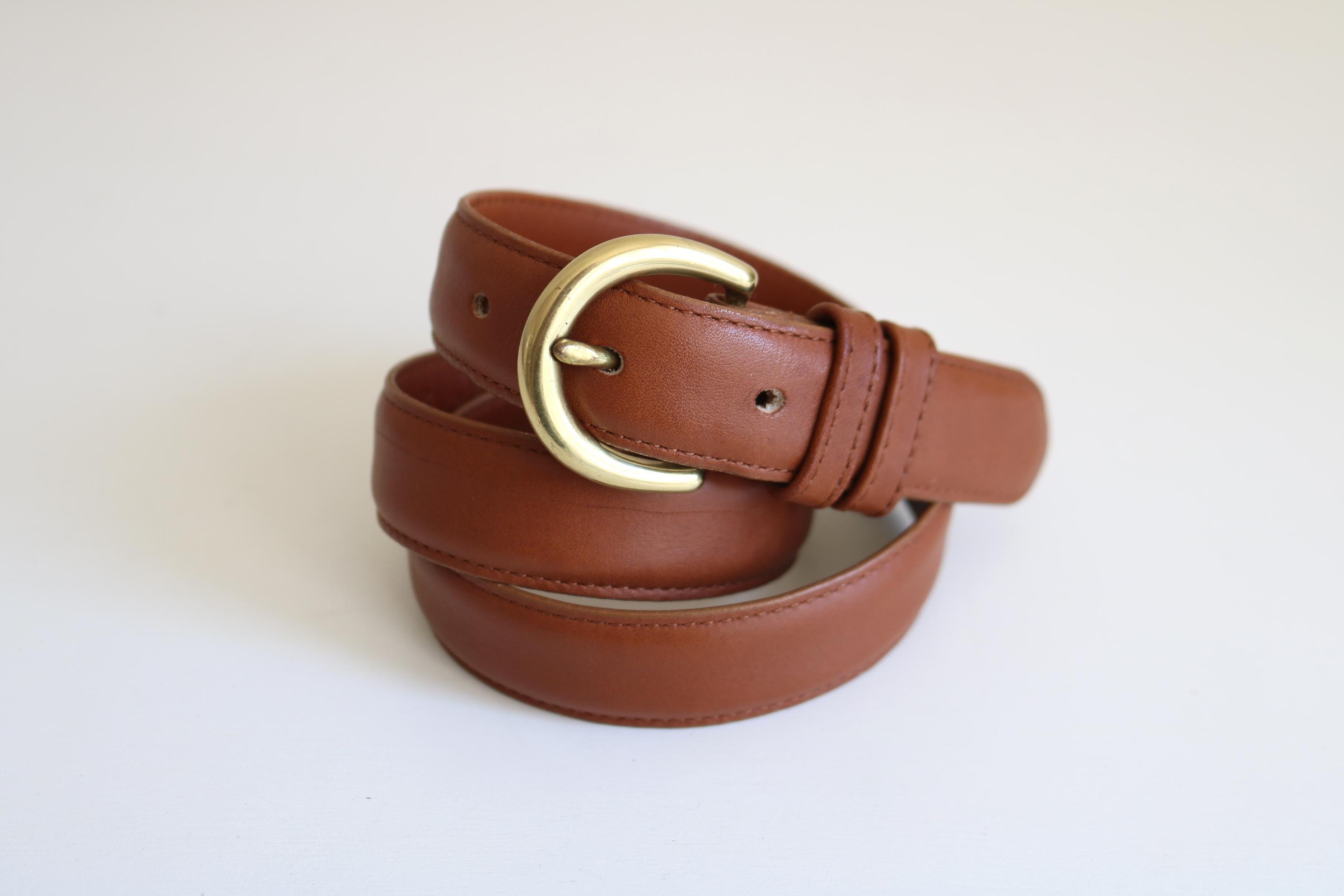 Coach British Tan Leather Belt | Medium - Etsy display picture 2