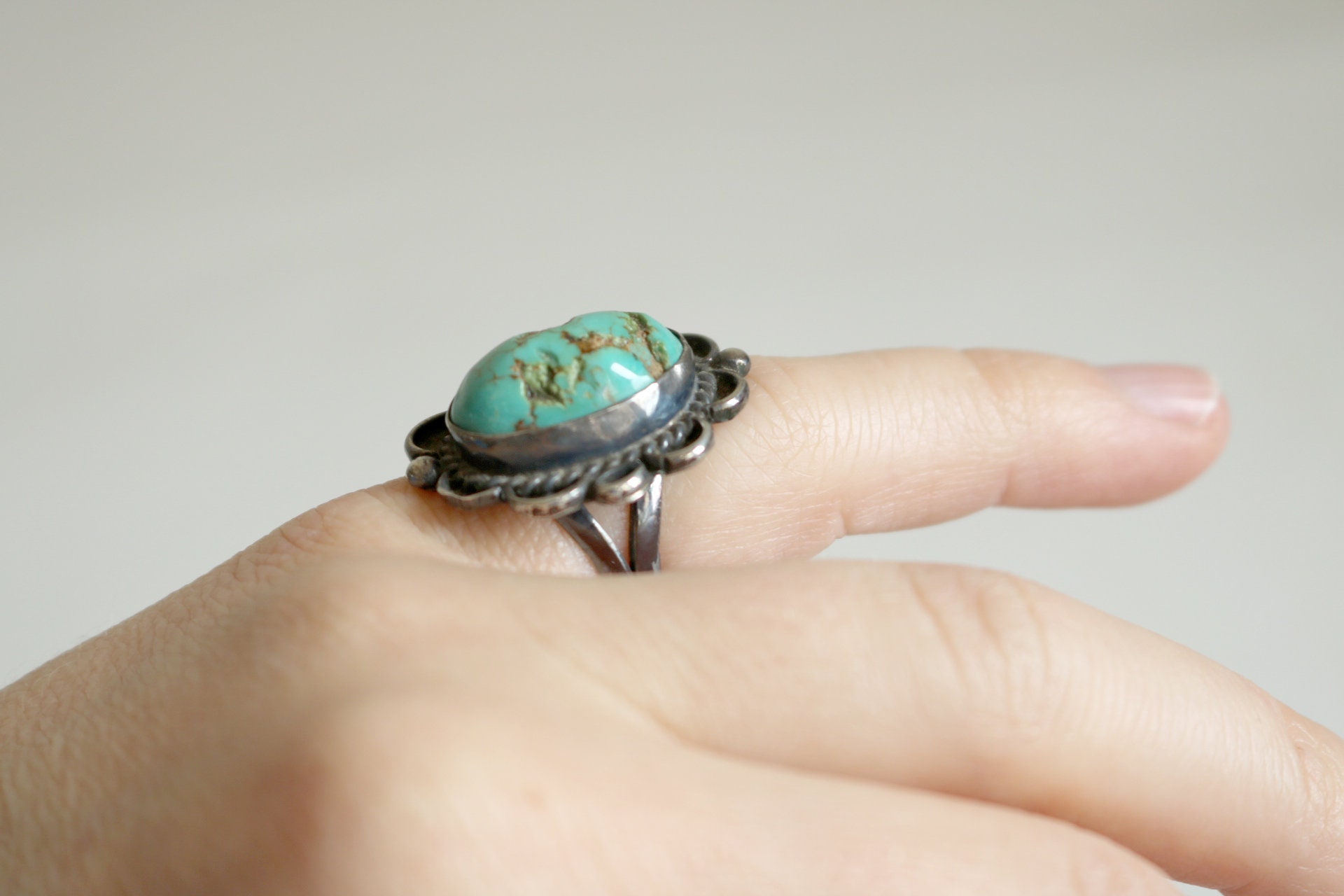 Native American Turquoise Ring 6 - Etsy