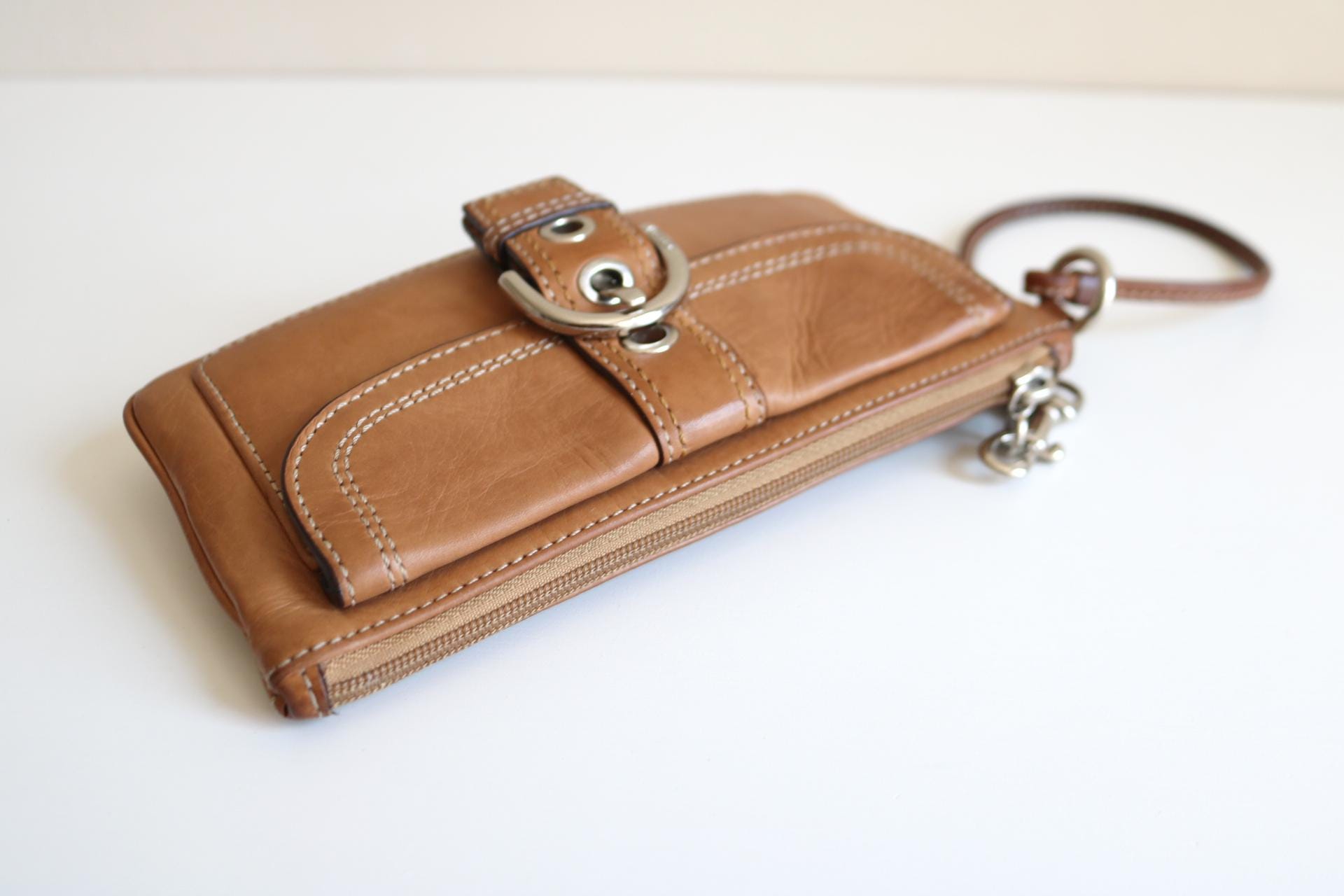 ⭐極美品⭐COACH SOHO 二つ折り コンパクトウォレット レザー Coach Soho Wristlet Wallet Clutch | Tabac Leather - Etsy