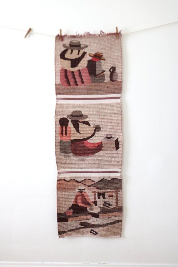 ヴィンテージ　ペルー羊毛タペストリー ヴィンテージ ペルー羊毛タペストリー 【公式通販】