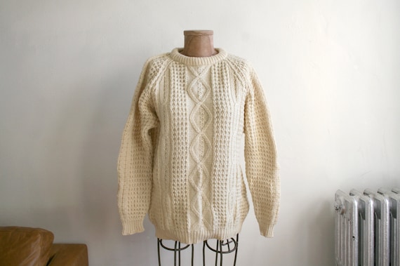 Handmade Irish Wool Fisherman Sweater