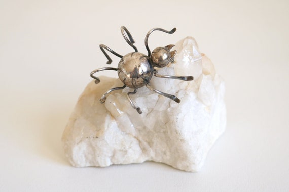 Sterling silver hotsell spider brooch