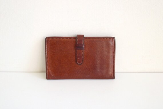 Coach Flap Planner Wallet British Tan Leather Etsy
