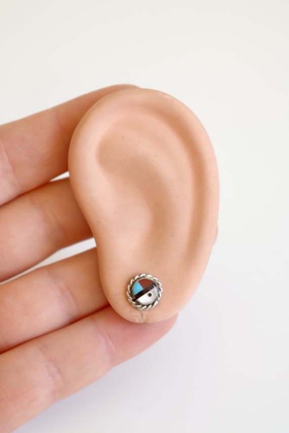 Zuni Sunface Stud Earrings - image 2