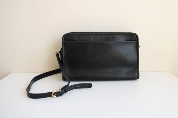 バッグ COACH Swagger 2Way Leather Shoulder Bag Coach Swagger Shoulder Bag | Black Leather - Etsy