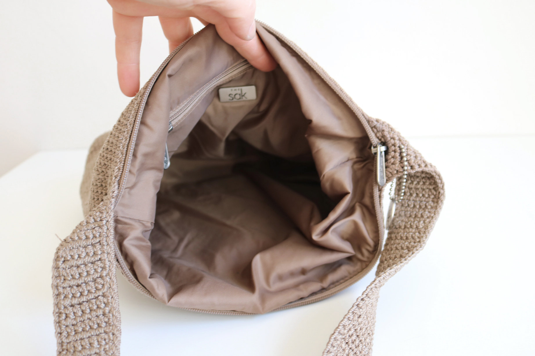 The Sak Crochet Shoulder Bag | Beige Tan - Etsy