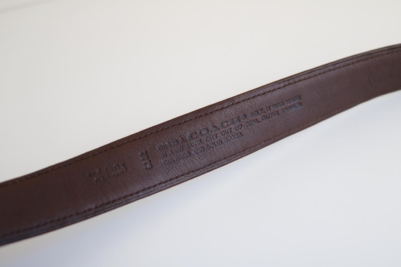 Coach Brown Leather Belt | 34 display picture 3