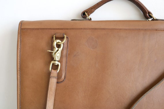 Coach Shoulder Portfolio Bag | Putty Tan Leather - image 4