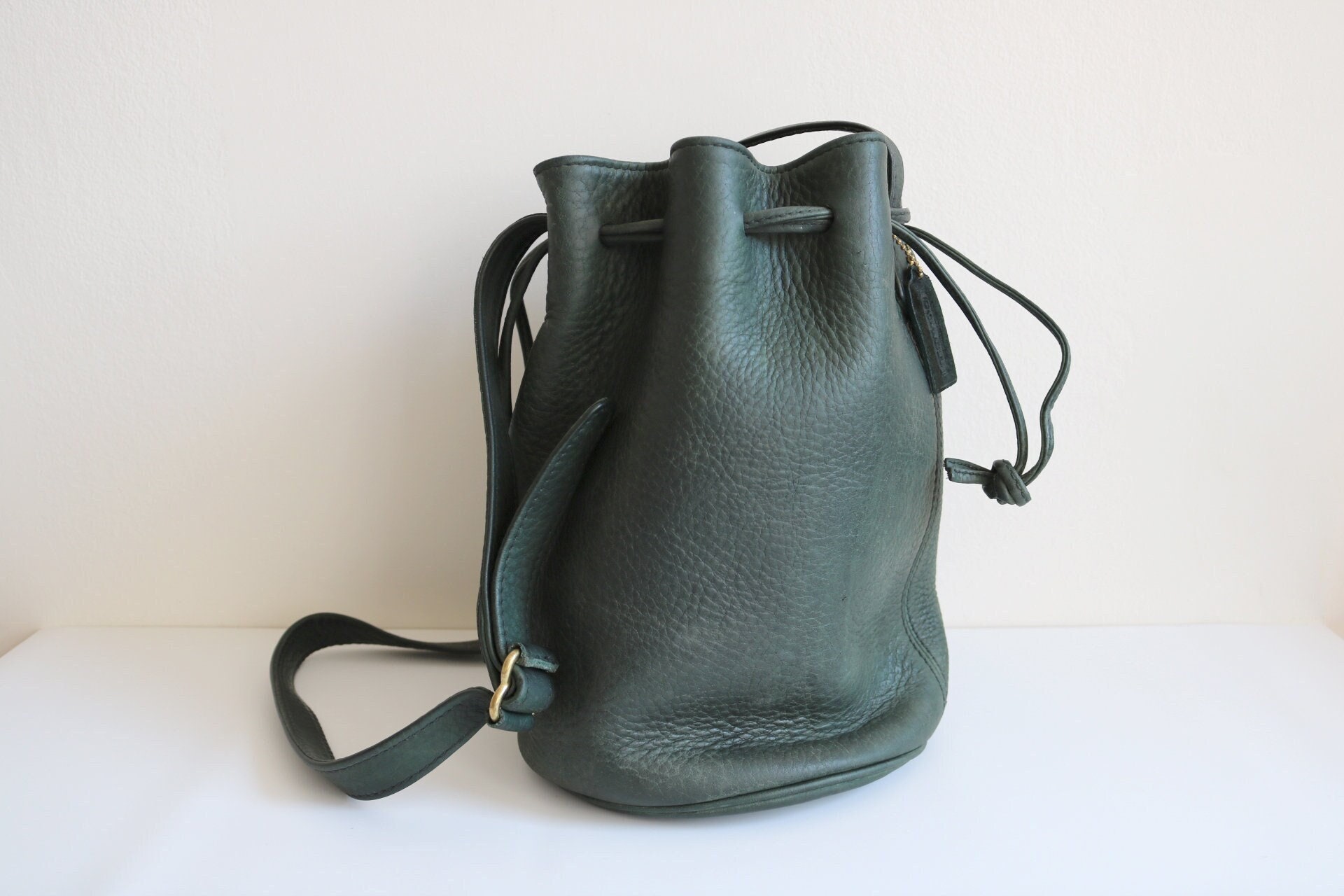 Coach Sonoma Drawstring Bucket Bag Green Spruce Nubuck Leather - Etsy 