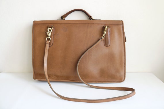 Coach Shoulder Portfolio Bag | Putty Tan Leather - image 3
