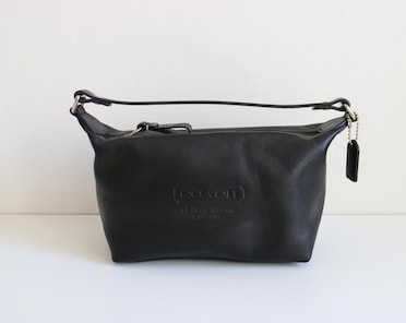バッグ Coach Accessory pouch leather black y2k Coach Y2K Cosmetic Bag | Black Leather - Etsy