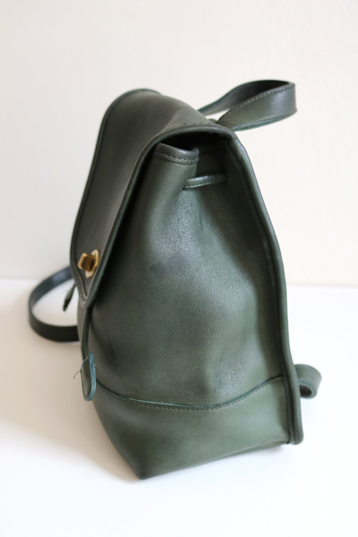 Coach Small Daypack Backpack | Green Leather - Etsy Coach Small Daypack Backpack | Green Leather - Etsy