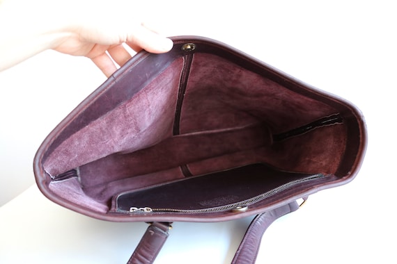 Coach Bonnie Cashin NYC Tote Bag | Burgundy Leath… - image 7