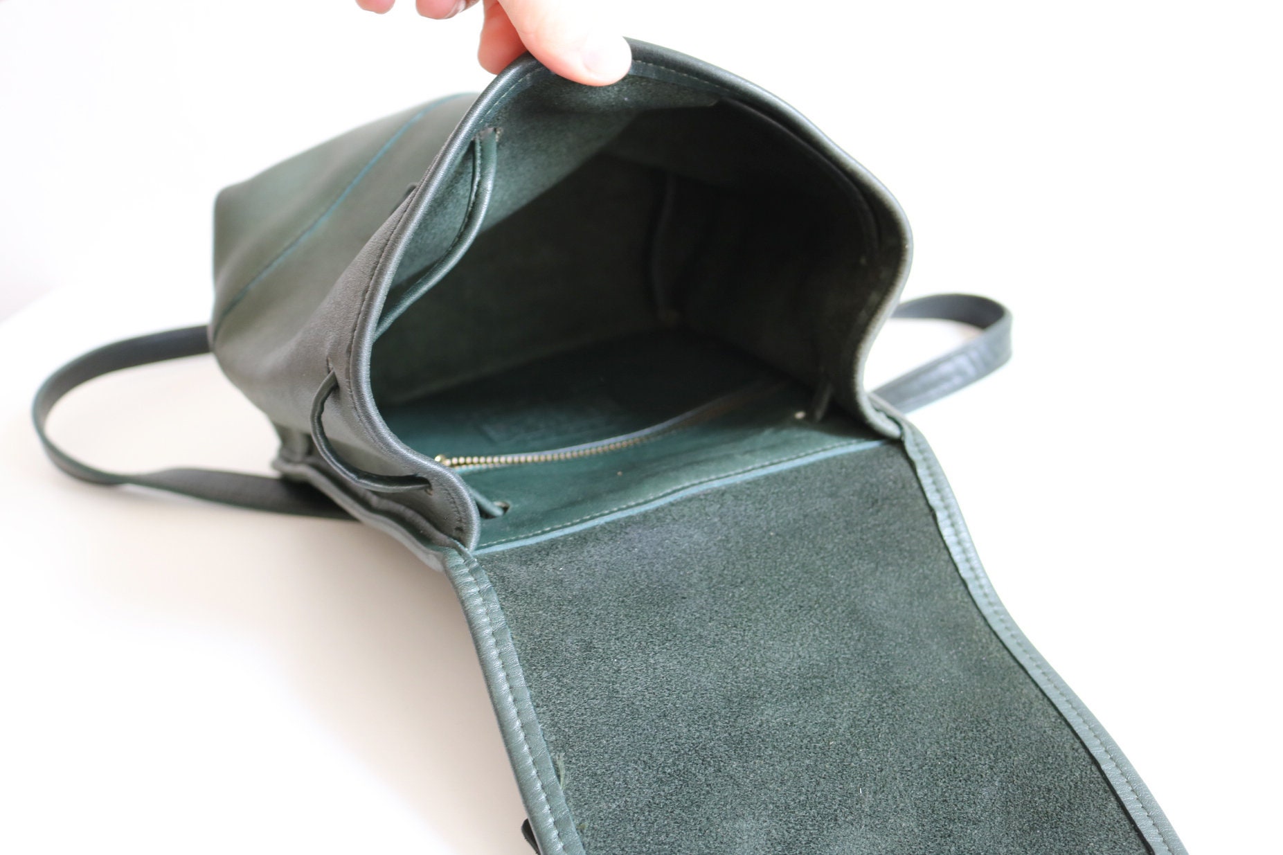 Coach Small Daypack Backpack | Green Leather - Etsy Coach Small Daypack Backpack | Green Leather - Etsy