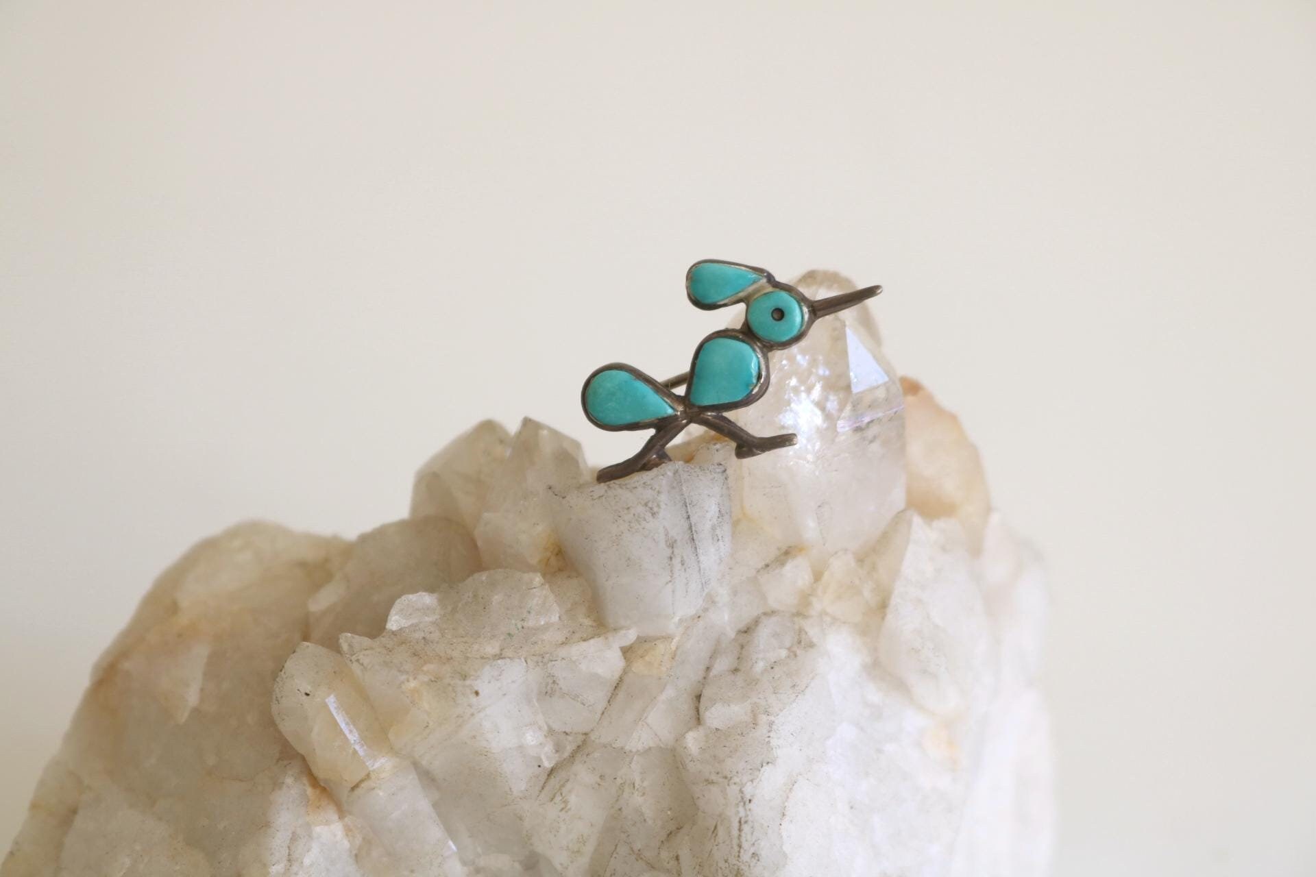 Valentines Vintage Native American Zuni Blue Gem Turquoise Sterling Silver Heart Earrings Valentines Vintage Native American Zuni Blue Gem Turquoise Sterling Silver Heart Earrings