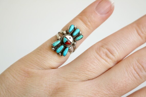Zuni Sunface Petit Point Ring | size 4.5 - image 5