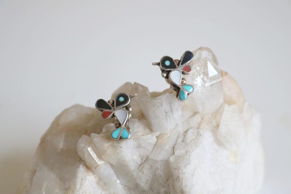 Zuni Native American Hummingbird Earrings