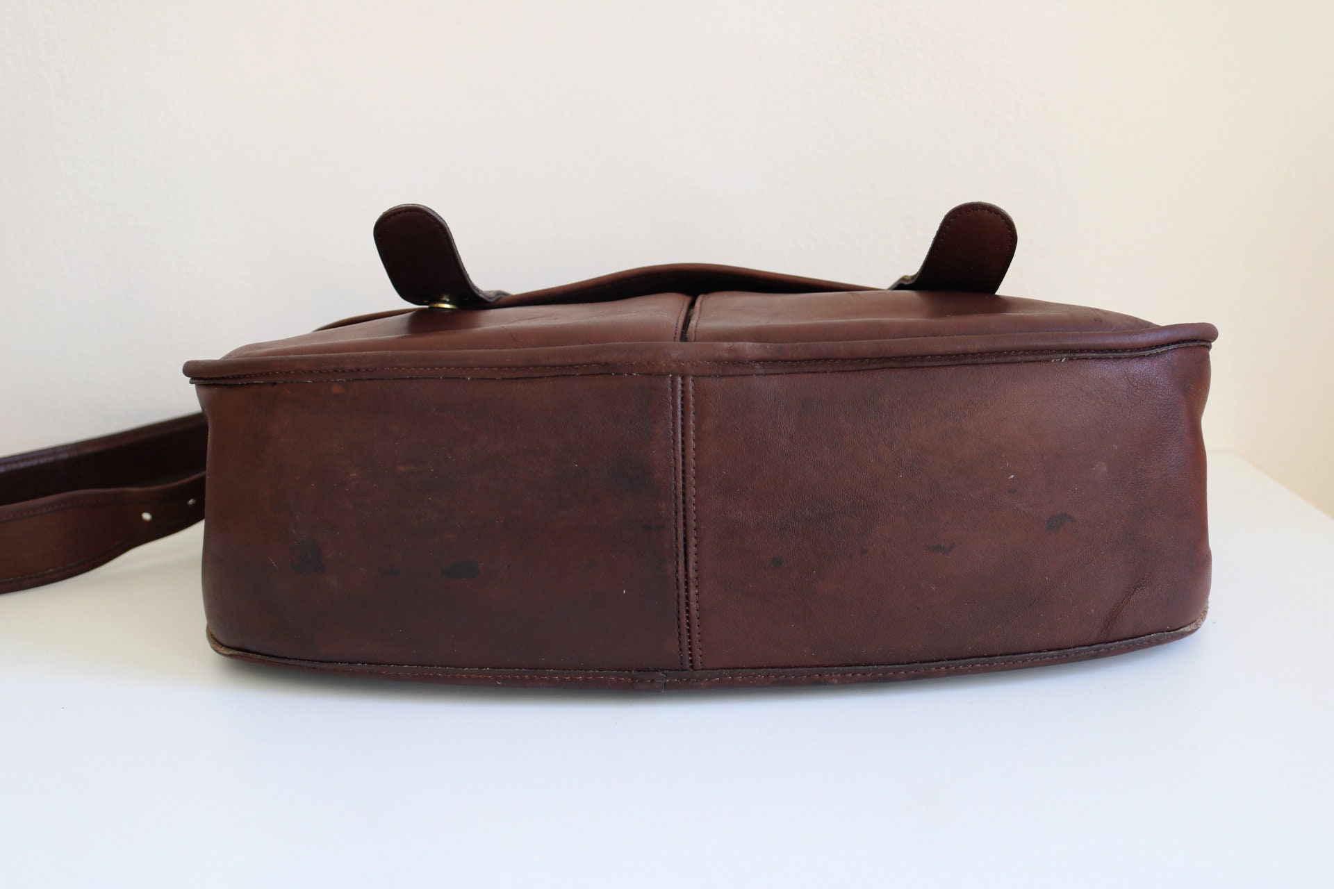 Coach Carrier Messenger Bag | Patina'd Brown Leather - Etsy Canada